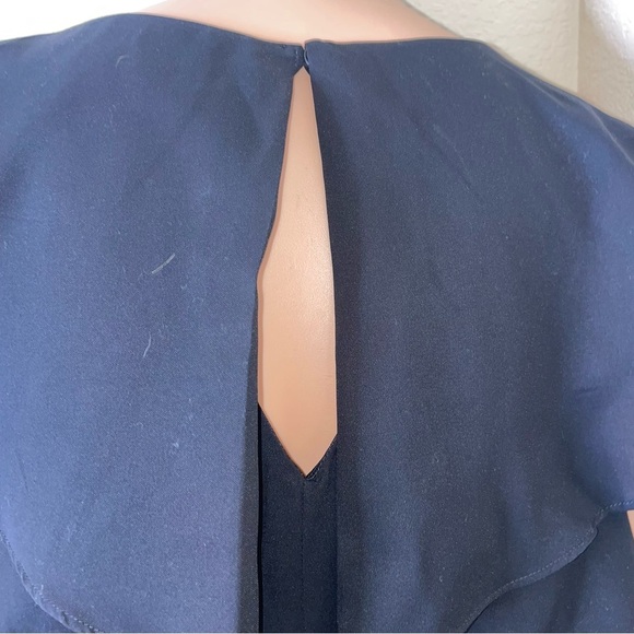 LuLu's shift sheath dress black flutter sleeves boxy mini lightweight SZ S - Picture 4 of 11